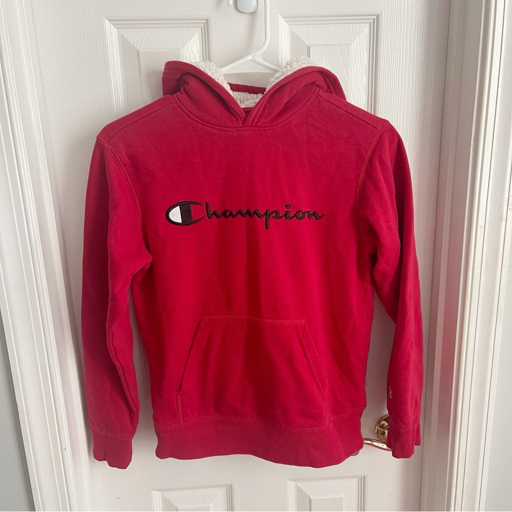 Champion Sweatshirt with Fur Hood